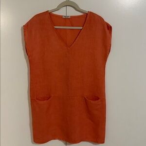 Italian Linen Shift Dress